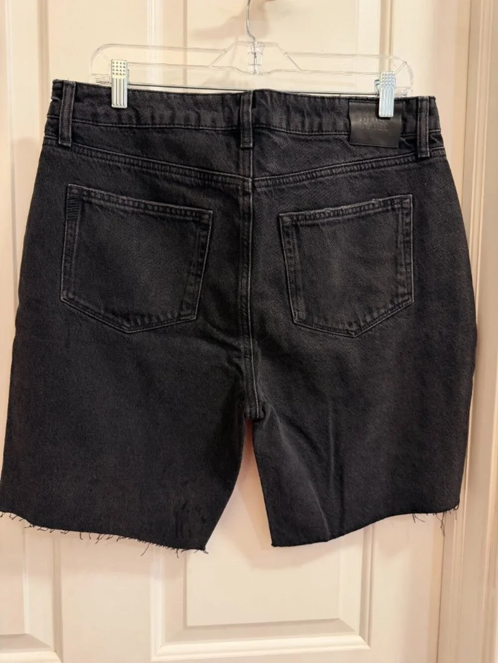 NWT PAIGE Sammy Black Bermuda Shorts Size 31